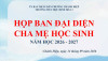 HỌP BAN ĐẠI DIỆN CHA MẸ HỌC SINH