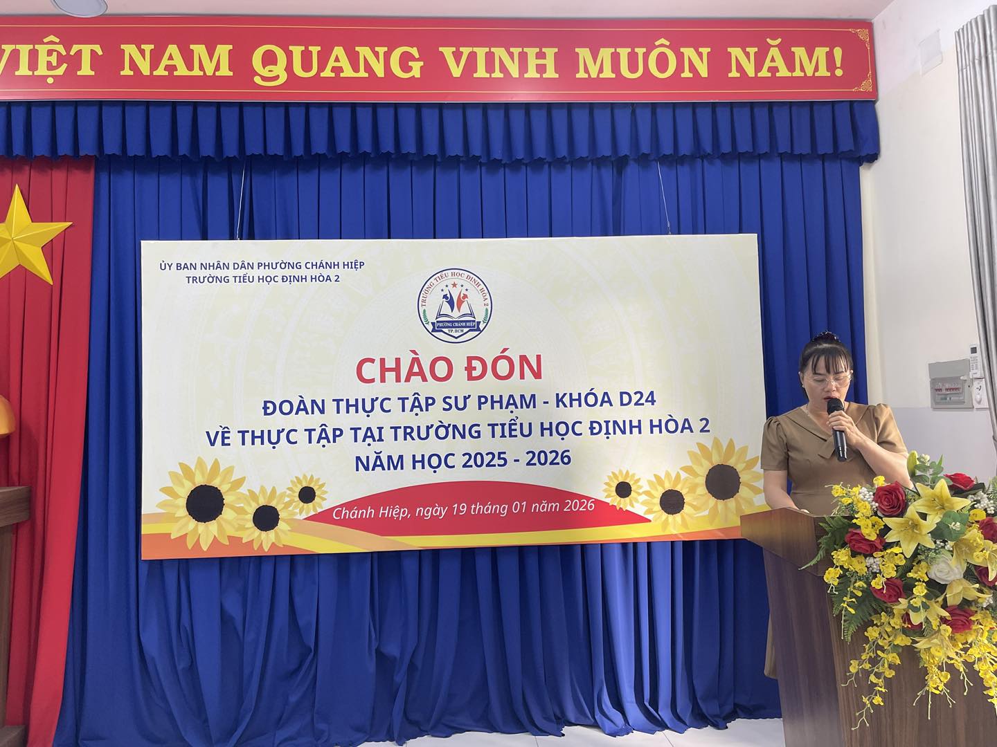 Đón đoàn sinh viên thực tập