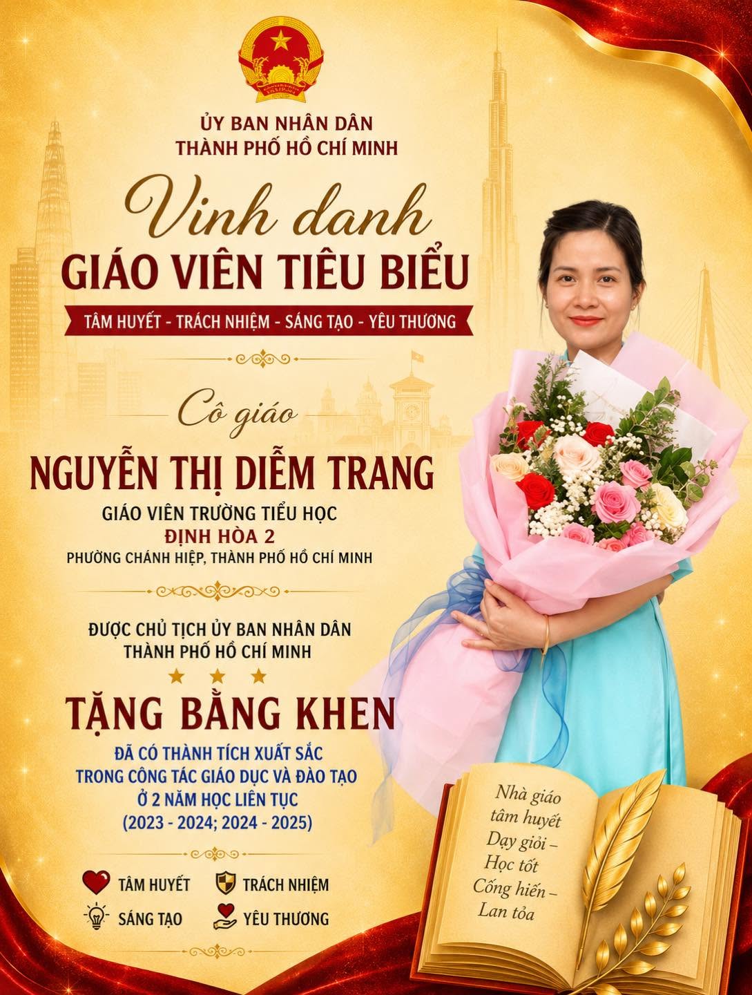 VINH DANH GIÁO VIÊN TIÊU BIỂU