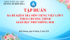 TẬP HUẤN RA ĐỀ KIỂM TRA MÔN TIẾNG VIỆT LỚP 5  THEO CHƯƠNG TRÌNH  GIÁO DỤC PHỔ THÔNG 2018